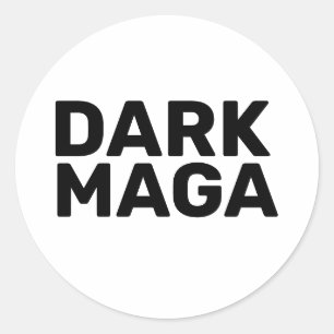 Adesivo Redondo Dia de as Bruxas engraçado Dark Maga Trump 2024