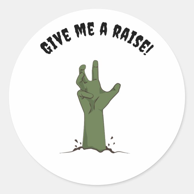 Adesivo Redondo Dia de as Bruxas engraçado Work Sticker (Frente)