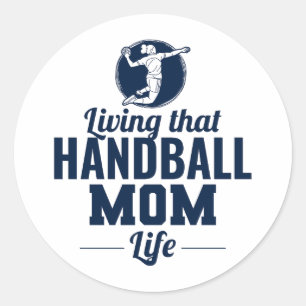 Adesivo Redondo Dia de as mães da Handball Mãe