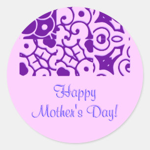 Adesivo Redondo Dia de as mães Designer Name II Sticker