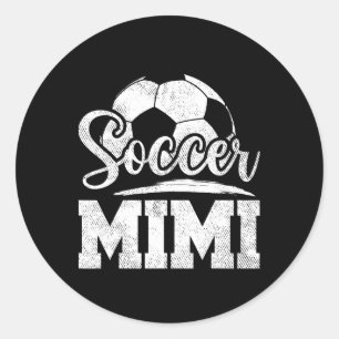 Adesivo Redondo Dia de as mães do Jogo do Jogador de Futebol Mimi