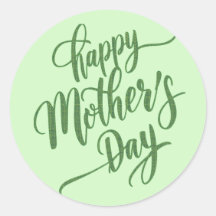 Dia de as mães feliz vibrante verde-claro