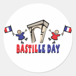 Adesivo Redondo Dia de Bastille!