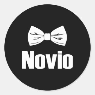 Adesivo Redondo Dia de casamento do Novio