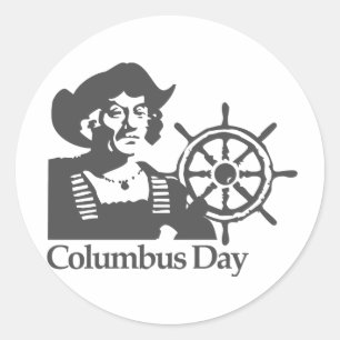 Adesivo Redondo Dia de Colombo