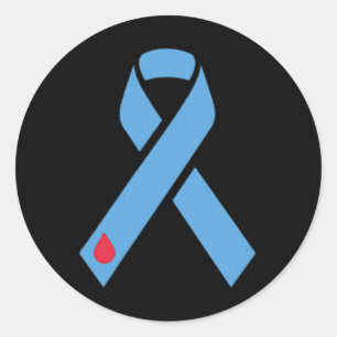 Adesivo Redondo Dia de Consciência da Diabetes Retroativa do Clube