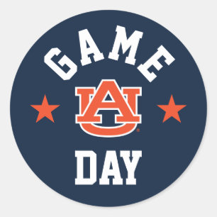Adesivo Redondo Dia de Jogo da Universidade de Auburn