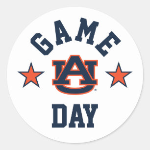Adesivo Redondo Dia de Jogo da Universidade de Auburn