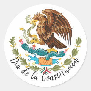 Adesivo Redondo Día de la Constitución (México)
