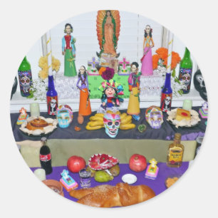 Adesivo Redondo Dia de los Muertos
