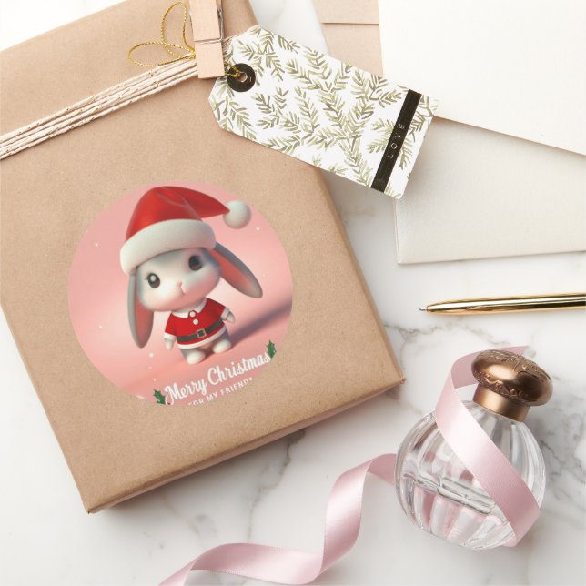 Adesivo Redondo Dia de Natal (Presentear)