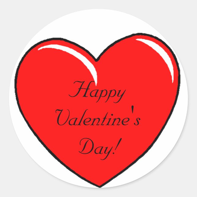 Adesivo Redondo Dia de os namorados (Frente)