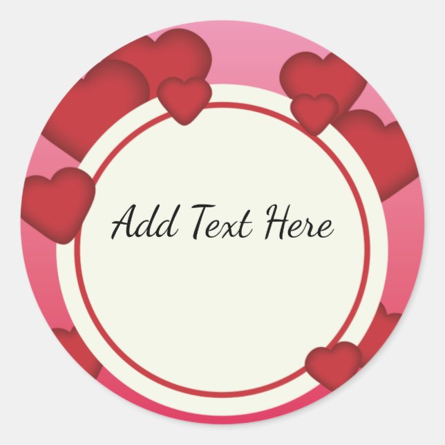 Adesivo Redondo Dia de os namorados (Frente)
