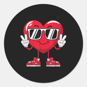 Adesivo Redondo Dia de os namorados Adora Coração Boys Engraçados 