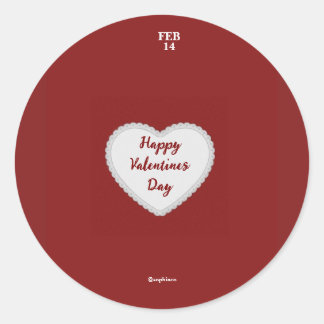 Adesivo Redondo Dia de os namorados autocolante - Sophiaco