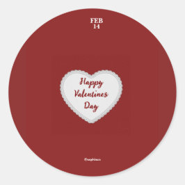 Adesivo Redondo Dia de os namorados autocolante - Sophiaco