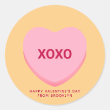 Dia de os namorados cor-de-rosa laranja XOXO