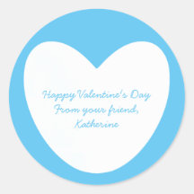 Dia de os namorados de sala de aula azul-céu limpo