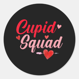 Adesivo Redondo Dia de os namorados Engraçado De Corações Cupido P