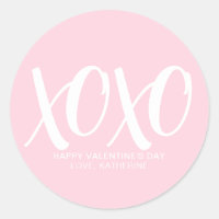Dia de os namorados personalizado moderno rosa e r