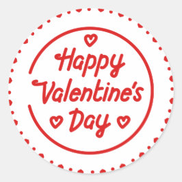 Adesivo Redondo Dia de os namorados Round