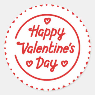 Adesivo Redondo Dia de os namorados Round