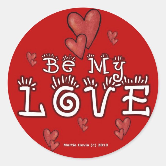 Adesivo Redondo Dia de os namorados Sticker (3) (Frente)