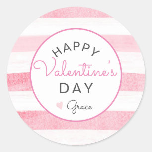 Adesivo Redondo Dia de os namorados Sticker, Heart Sticker