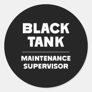 Adesivo Redondo Dia de os pais do Supervisor de Manutenção do Tanq