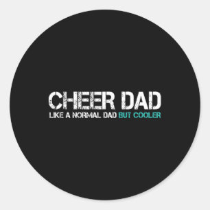 Adesivo Redondo Dia de os pais Engraçado Pai HusbynCheerleader Da