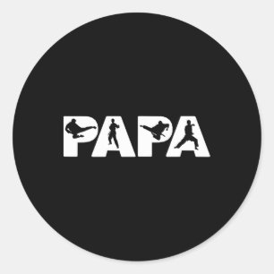 Adesivo Redondo Dia de os pais Engraçado Presente Para Pai - Papá