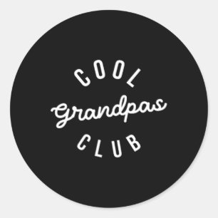 Adesivo Redondo Dia de os pais engraçado Shirt Legal Grandpas Club