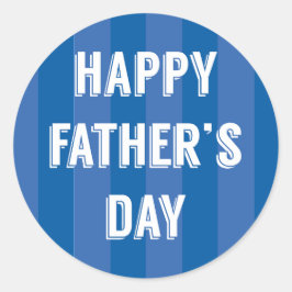 Adesivo Redondo Dia de os pais Feliz