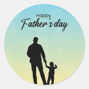 Adesivo Redondo Dia de os pais GIFT Sticker