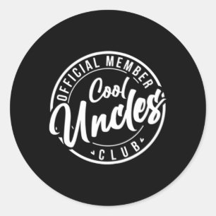 Adesivo Redondo Dia de os pais Oficial do Clube de Uncles