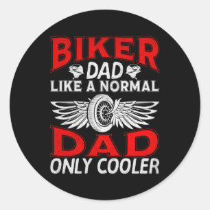 Adesivo Redondo Dia de os pais Papa 2023 4 De Julho Pai Biker Moto