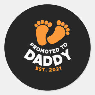 Adesivo Redondo Dia de os pais  Promovido Ao Pai 2021