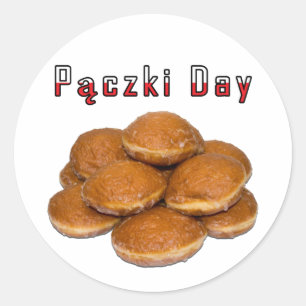 Adesivo Redondo Dia de Paczki