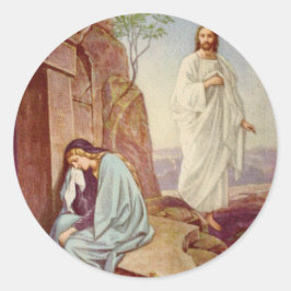 Adesivo Redondo Dia de Ressurreição da páscoa