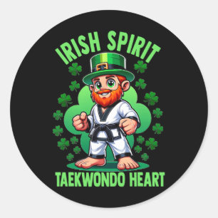Adesivo Redondo Dia de São Patrício Artes Marciais Espírito Irland