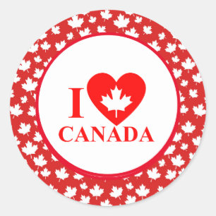 Adesivo Redondo Dia do Canadá