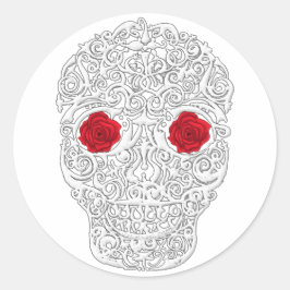 Adesivo Redondo Dia do Crânio Morto