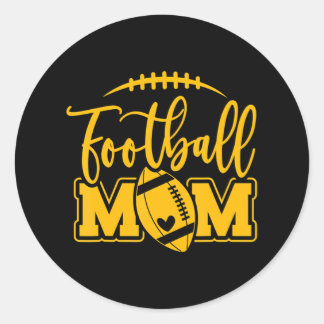 Adesivo Redondo Dia do Jogo Futebol Azul e Segundo grau Amarelo