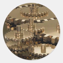 Adesivo Redondo Dia do Pai em Gear