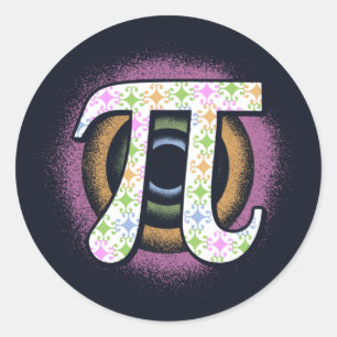 Adesivo Redondo Dia do Pi Fã de Matemática
