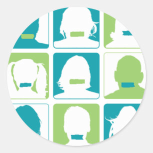 Adesivo Redondo Dia do Silêncio