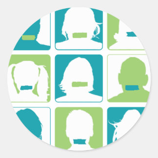 Adesivo Redondo Dia do Silêncio