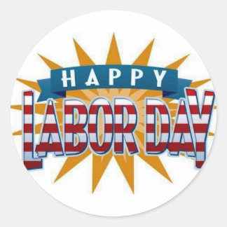 Adesivo Redondo Dia do Trabalho