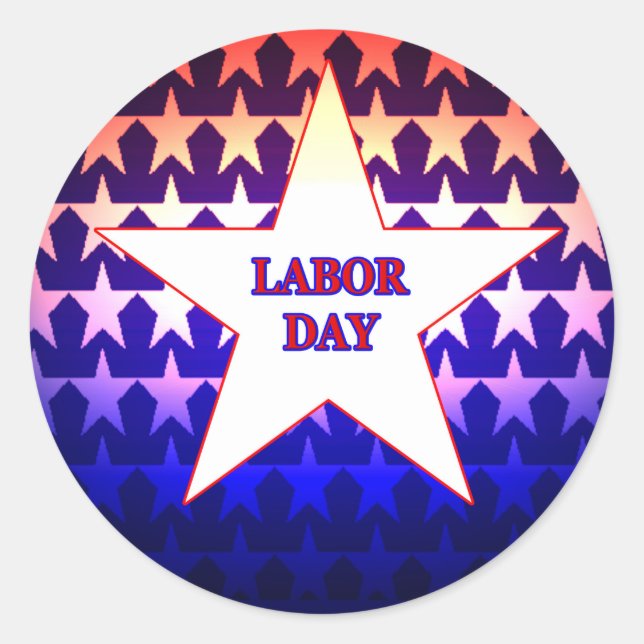 Adesivo Redondo Dia do Trabalho (Frente)