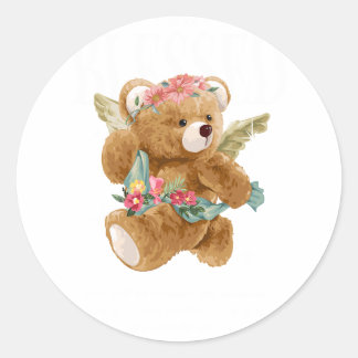 Adesivo Redondo Dia do Urso de Teddy - Celebre Cudles e Conforto!